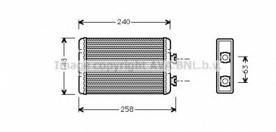 AVA QUALITY COOLING bwa6210 -  Теплообменник, отопление салона